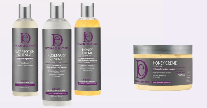 Design Essentials Care Package: 3 shampoos, 1 Treatment Masque